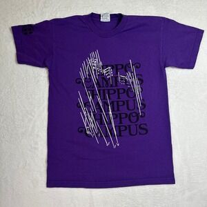 Hippo Campus LP3 Tour T-Shirt Purple Large Bayside Heavy Weight Band Merch 2022